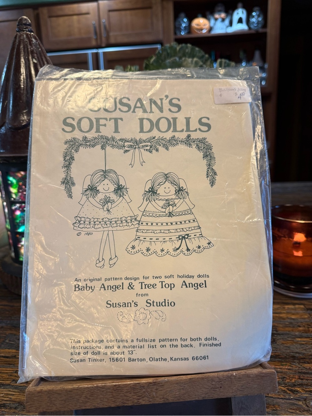 Susan's Studio Soft Dolls Pattern Baby Angel Tree Top Angel Christmas Vintage